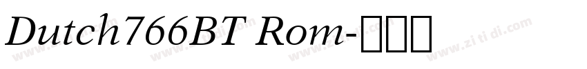 Dutch766BT Rom字体转换